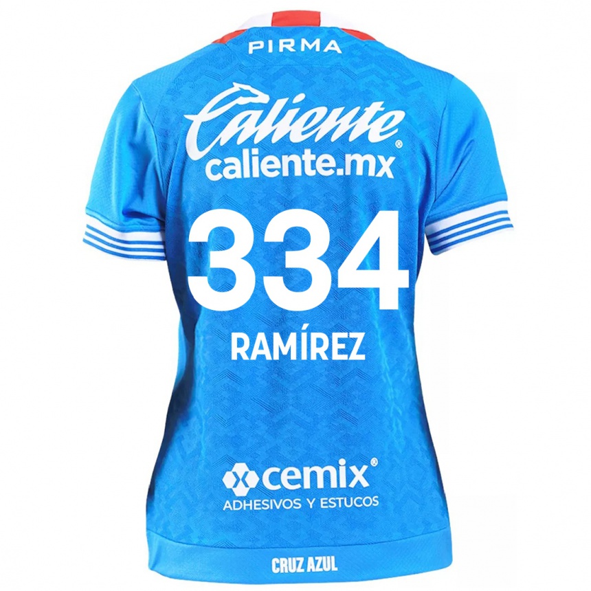 Niño Fútbol Camiseta Mauricio Ramírez #334 Cielo Azul 1ª Equipación 2024/25 Argentina