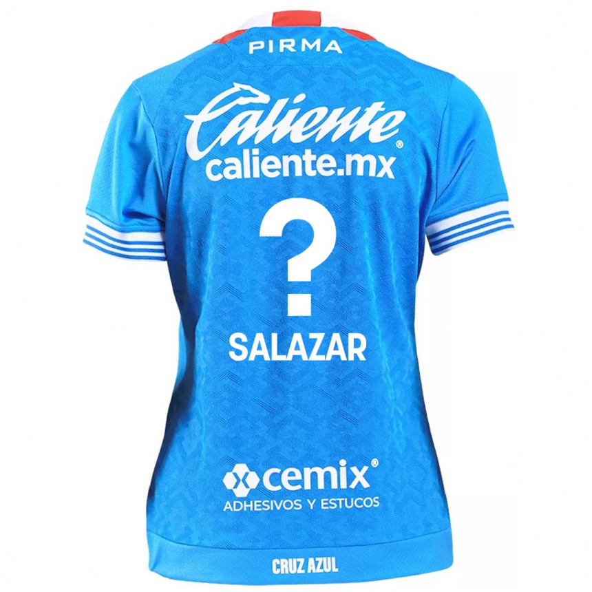 Niño Fútbol Camiseta Fernando Salazar #0 Cielo Azul 1ª Equipación 2024/25 Argentina