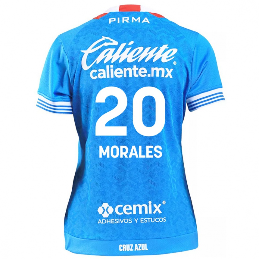 Niño Fútbol Camiseta Iván Morales #20 Cielo Azul 1ª Equipación 2024/25 Argentina