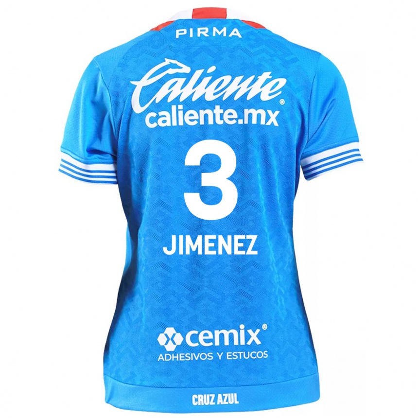 Niño Fútbol Camiseta Jaiber Jimenez #3 Cielo Azul 1ª Equipación 2024/25 Argentina