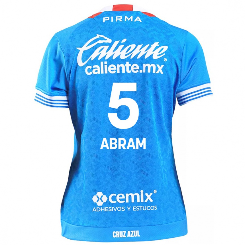 Niño Fútbol Camiseta Luis Abram #5 Cielo Azul 1ª Equipación 2024/25 Argentina