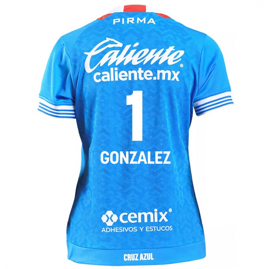 Niño Fútbol Camiseta Itzayana Gonzalez #1 Cielo Azul 1ª Equipación 2024/25 Argentina