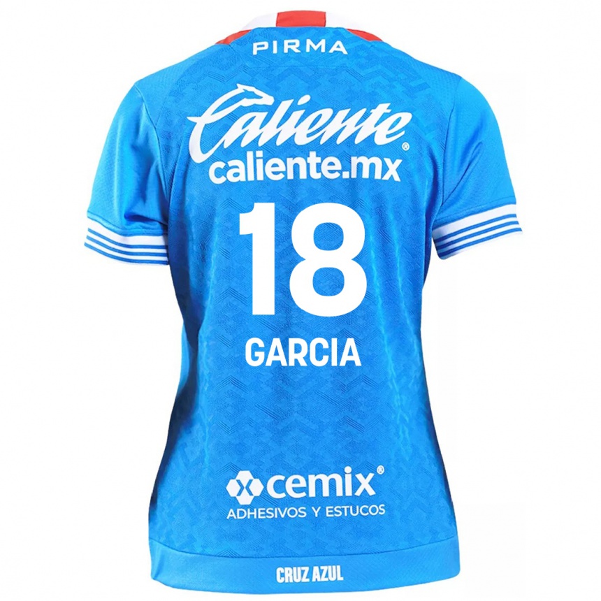 Niño Fútbol Camiseta Diana Garcia #18 Cielo Azul 1ª Equipación 2024/25 Argentina