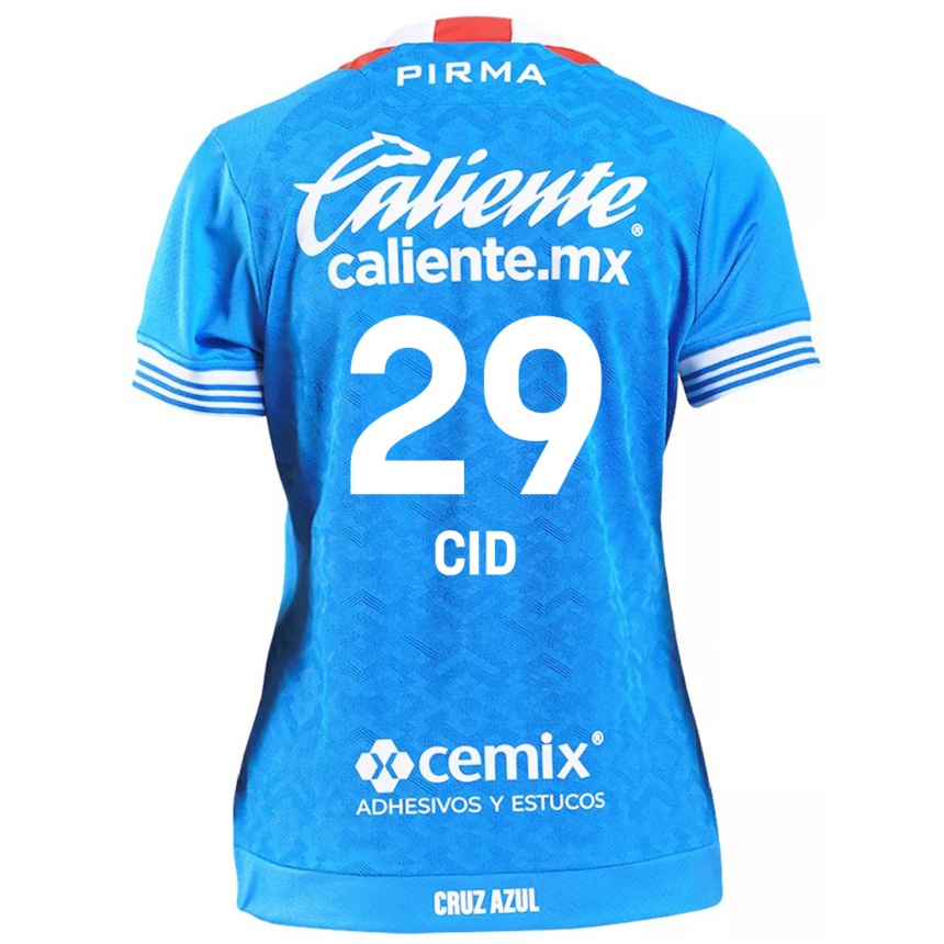 Niño Fútbol Camiseta Claudia Cid #29 Cielo Azul 1ª Equipación 2024/25 Argentina