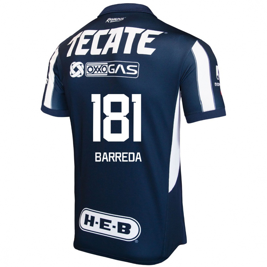 Niño Fútbol Camiseta Dimas Barreda #181 Azul Rojo Blanco 1ª Equipación 2024/25 Argentina