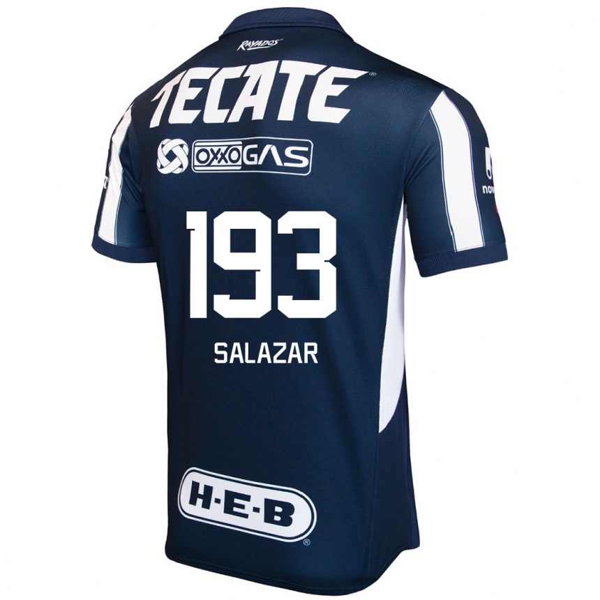 Niño Fútbol Camiseta Jofran Salazar #193 Azul Rojo Blanco 1ª Equipación 2024/25 Argentina