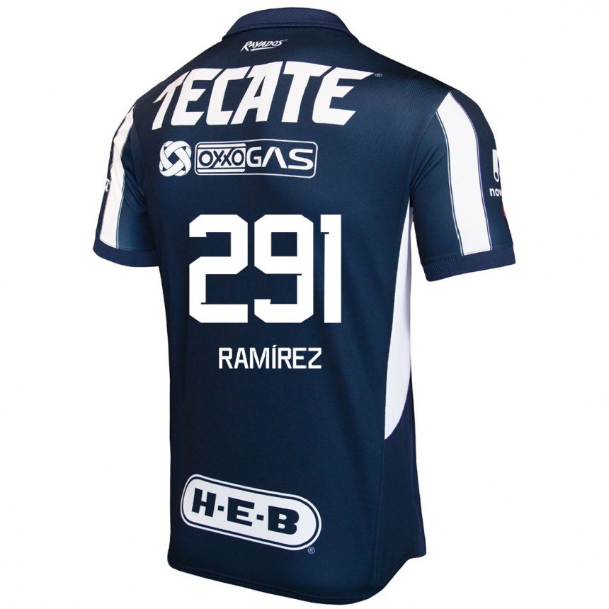 Niño Fútbol Camiseta Fabián Ramírez #291 Azul Rojo Blanco 1ª Equipación 2024/25 Argentina