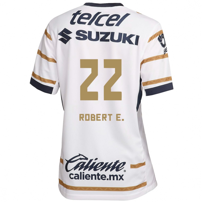 Niño Fútbol Camiseta Robert Ergas #22 Obsidiana Blanca 1ª Equipación 2024/25 Argentina