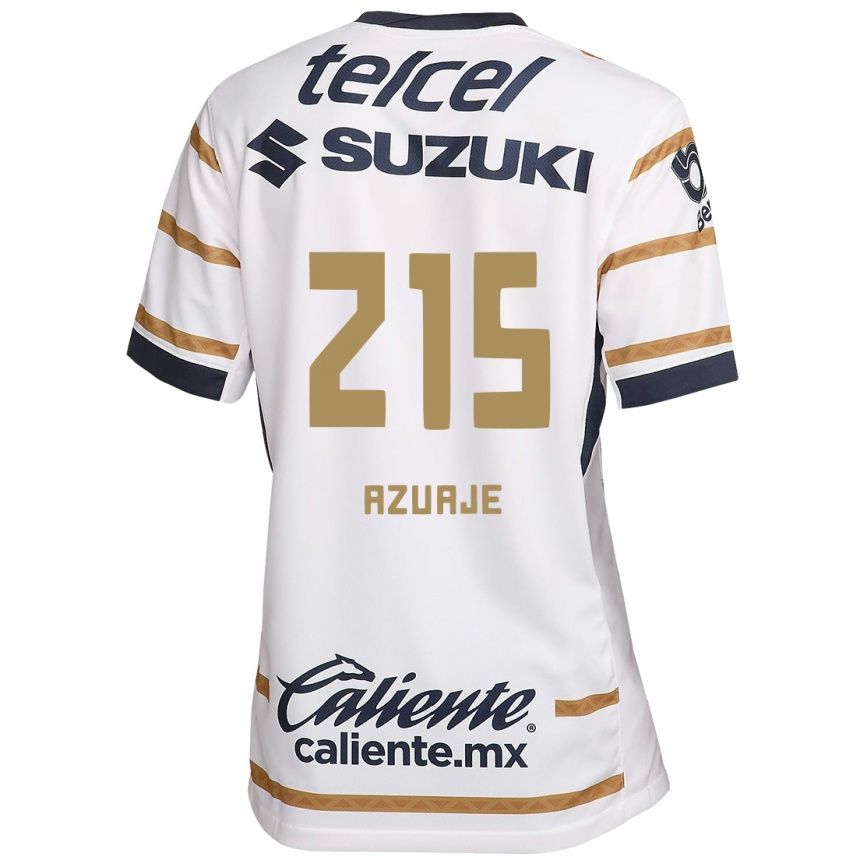 Niño Fútbol Camiseta Ángel Azuaje #215 Obsidiana Blanca 1ª Equipación 2024/25 Argentina