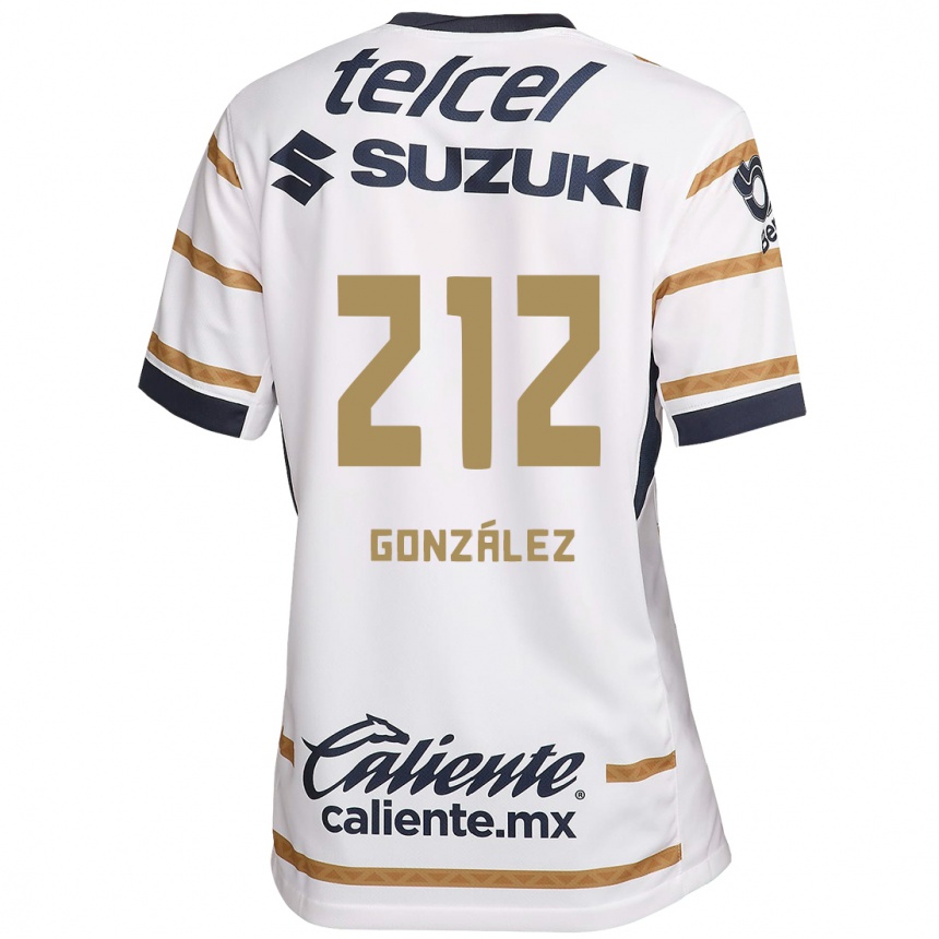 Niño Fútbol Camiseta José González #212 Obsidiana Blanca 1ª Equipación 2024/25 Argentina