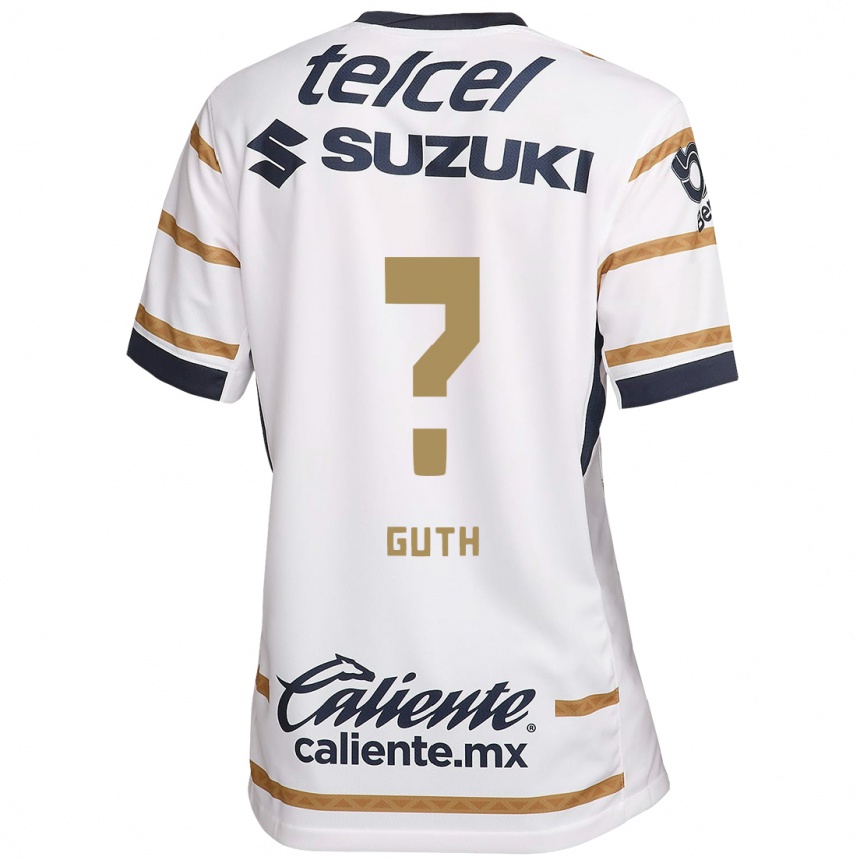 Niño Fútbol Camiseta Tiago Guth #0 Obsidiana Blanca 1ª Equipación 2024/25 Argentina