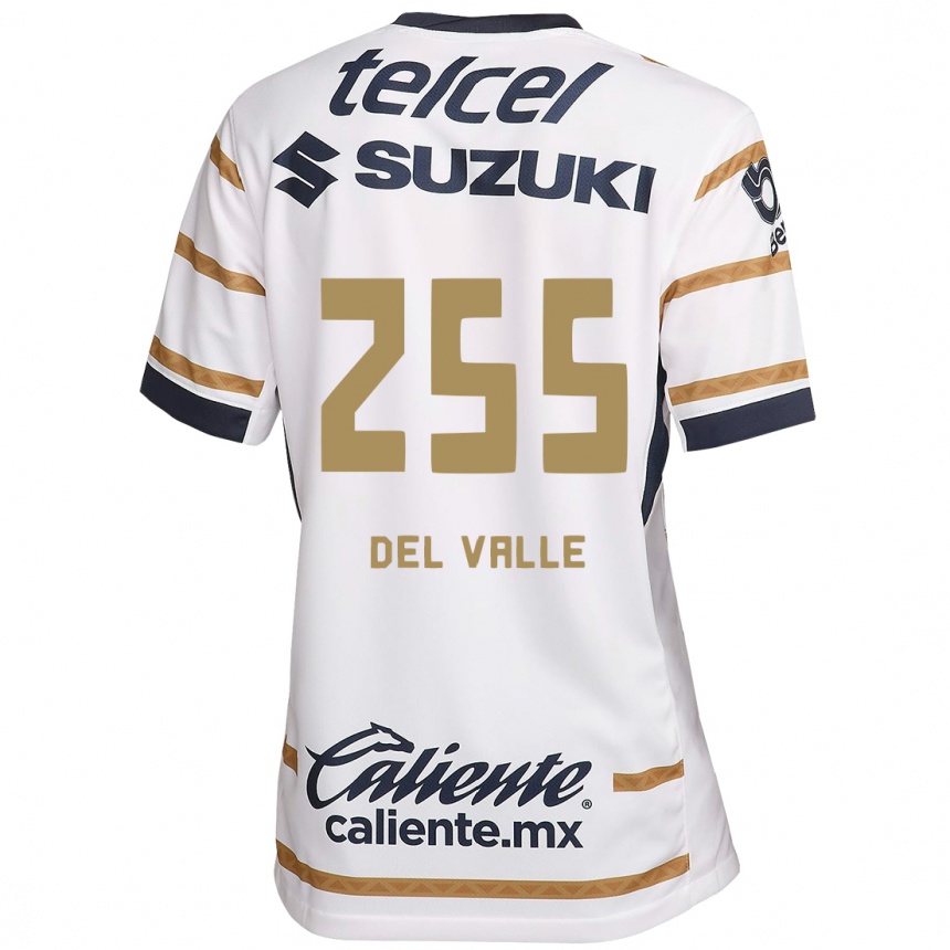 Niño Fútbol Camiseta Yonathan Del Valle #255 Obsidiana Blanca 1ª Equipación 2024/25 Argentina