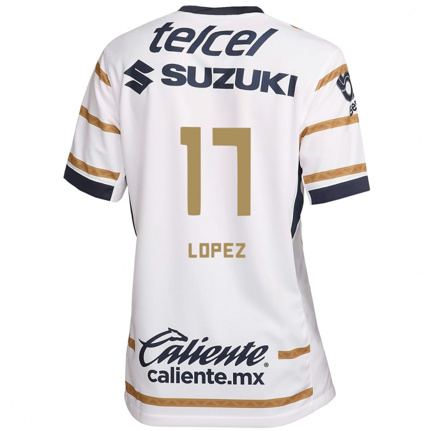 Niño Fútbol Camiseta Leonel Lopez #17 Obsidiana Blanca 1ª Equipación 2024/25 Argentina