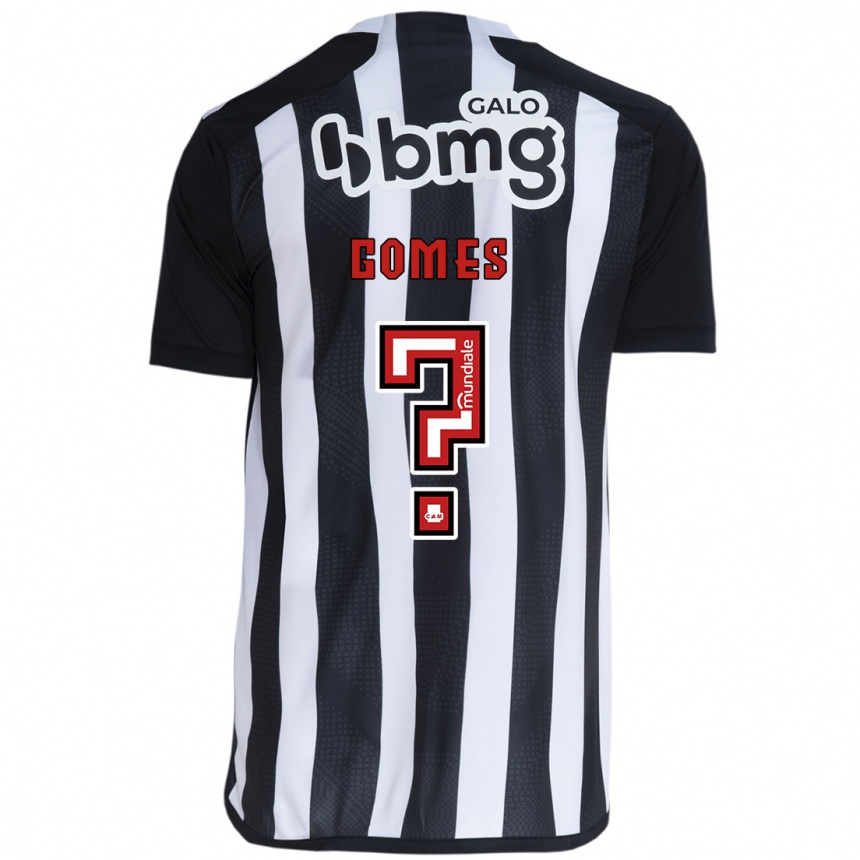 Niño Fútbol Camiseta Fábio Gomes #0 Blanco Negro 1ª Equipación 2024/25 Argentina