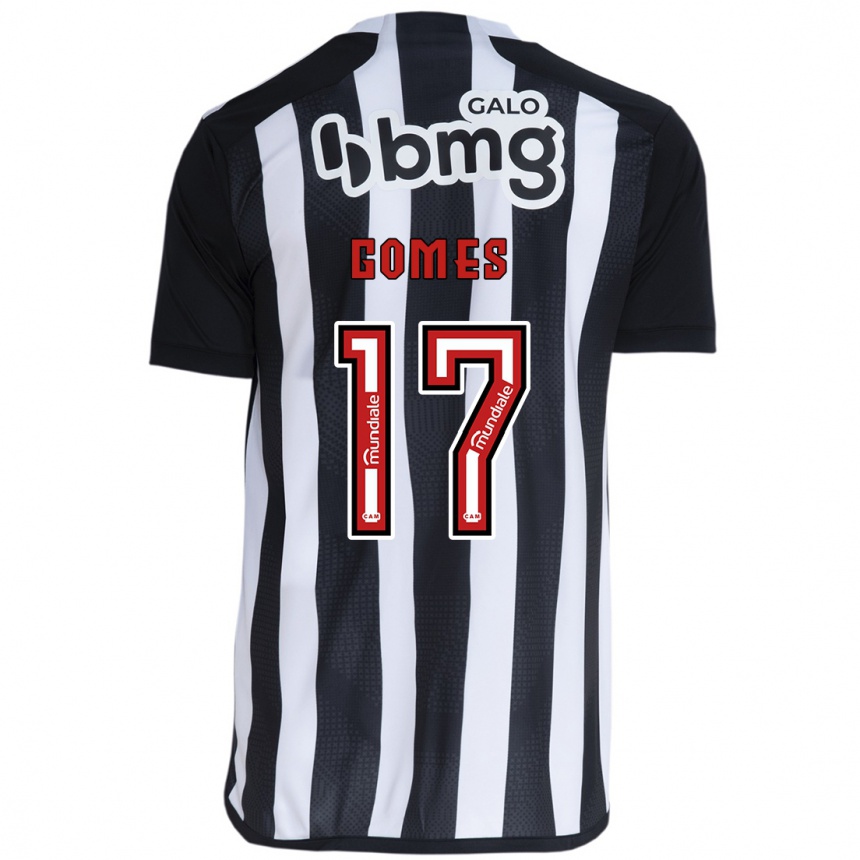 Niño Fútbol Camiseta Igor Gomes #17 Blanco Negro 1ª Equipación 2024/25 Argentina