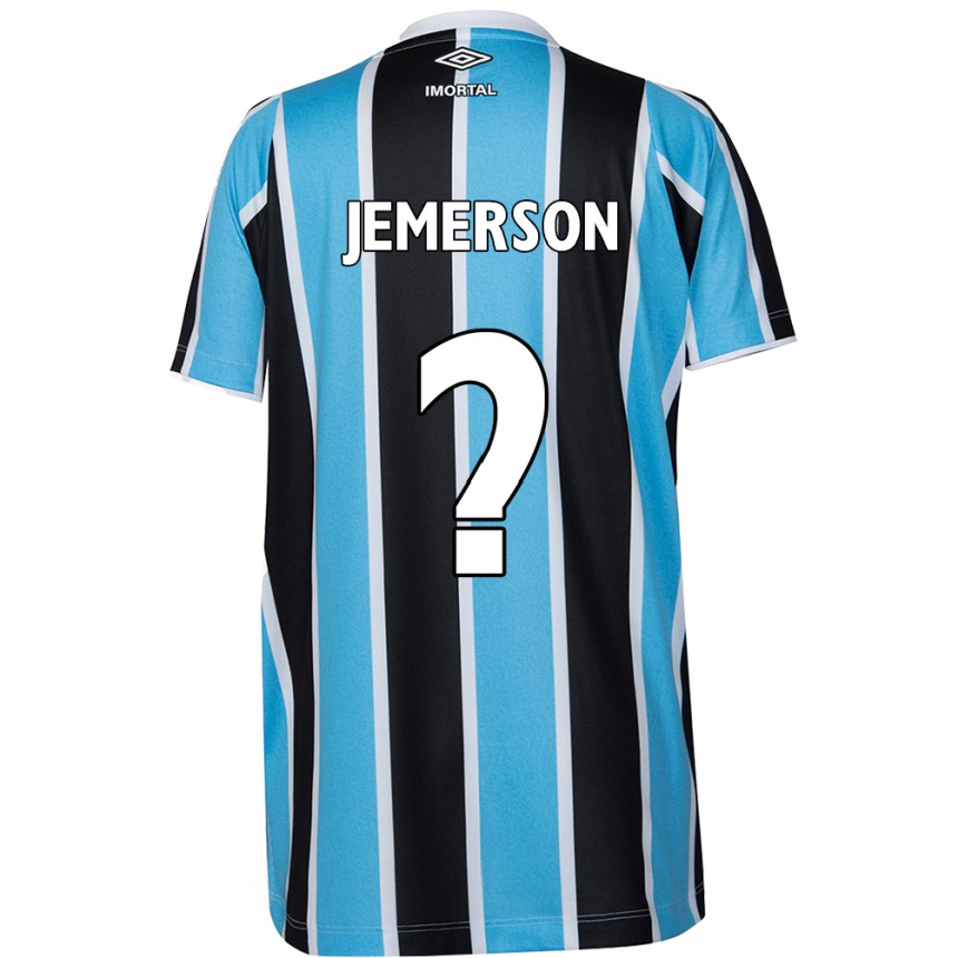 Niño Fútbol Camiseta Jemerson #0 Azul Negro Blanco 1ª Equipación 2024/25 Argentina