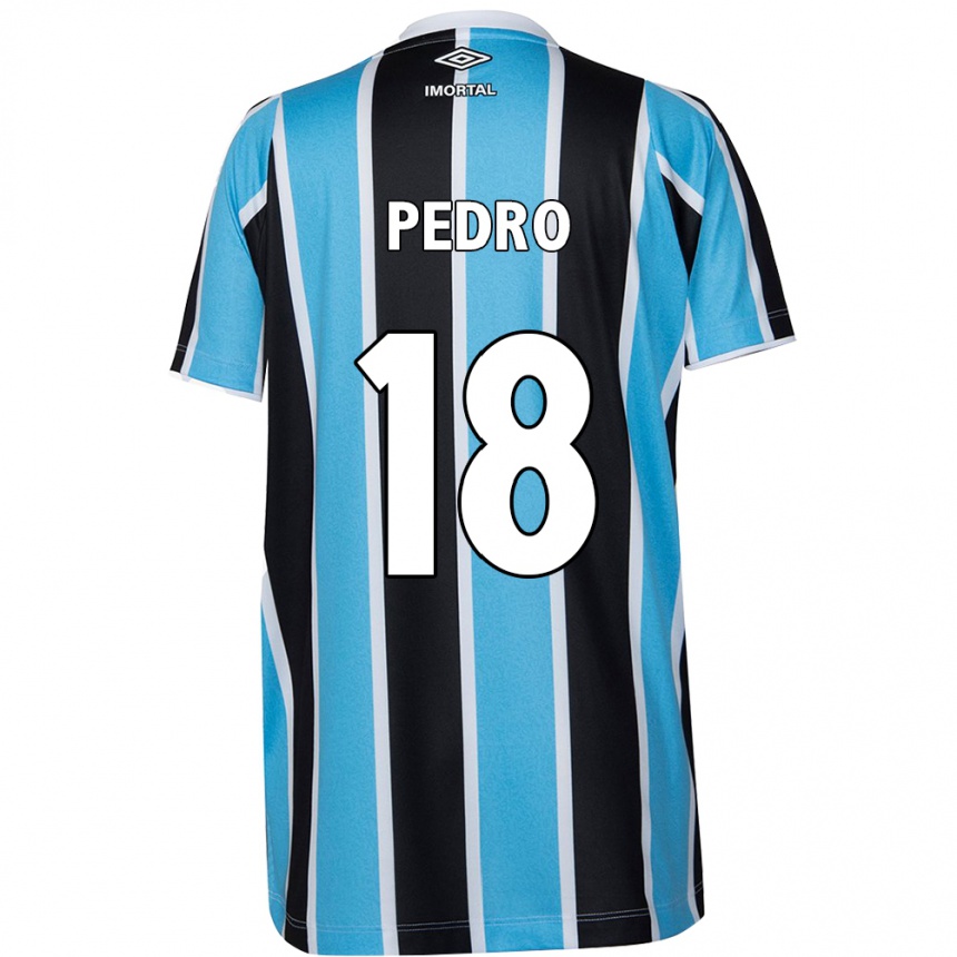 Niño Fútbol Camiseta João Pedro #18 Azul Negro Blanco 1ª Equipación 2024/25 Argentina