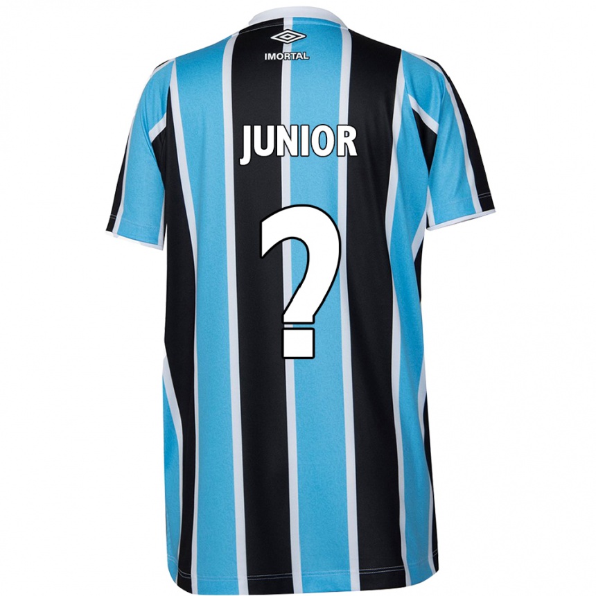 Niño Fútbol Camiseta Artur Junior #0 Azul Negro Blanco 1ª Equipación 2024/25 Argentina