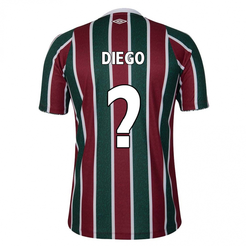 Niño Fútbol Camiseta Diego #0 Verde Granate Blanco 1ª Equipación 2024/25 Argentina