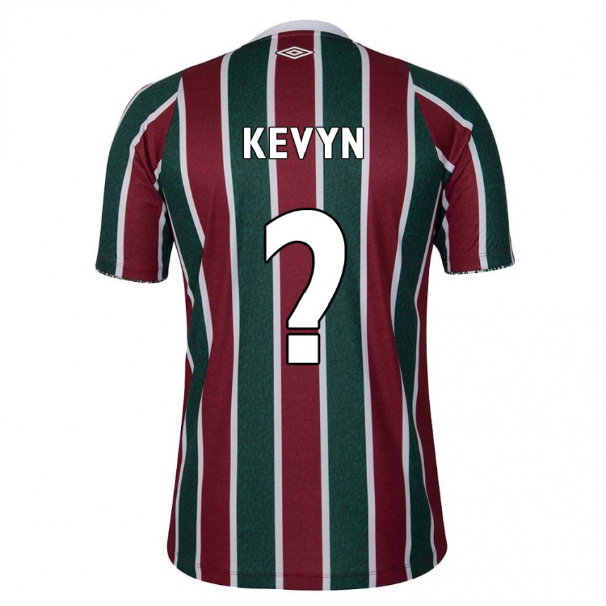 Niño Fútbol Camiseta Kevyn #0 Verde Granate Blanco 1ª Equipación 2024/25 Argentina