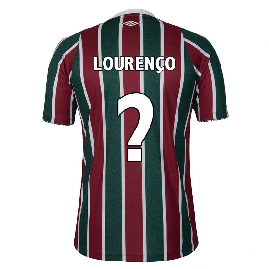 Niño Fútbol Camiseta João Lourenço #0 Verde Granate Blanco 1ª Equipación 2024/25 Argentina