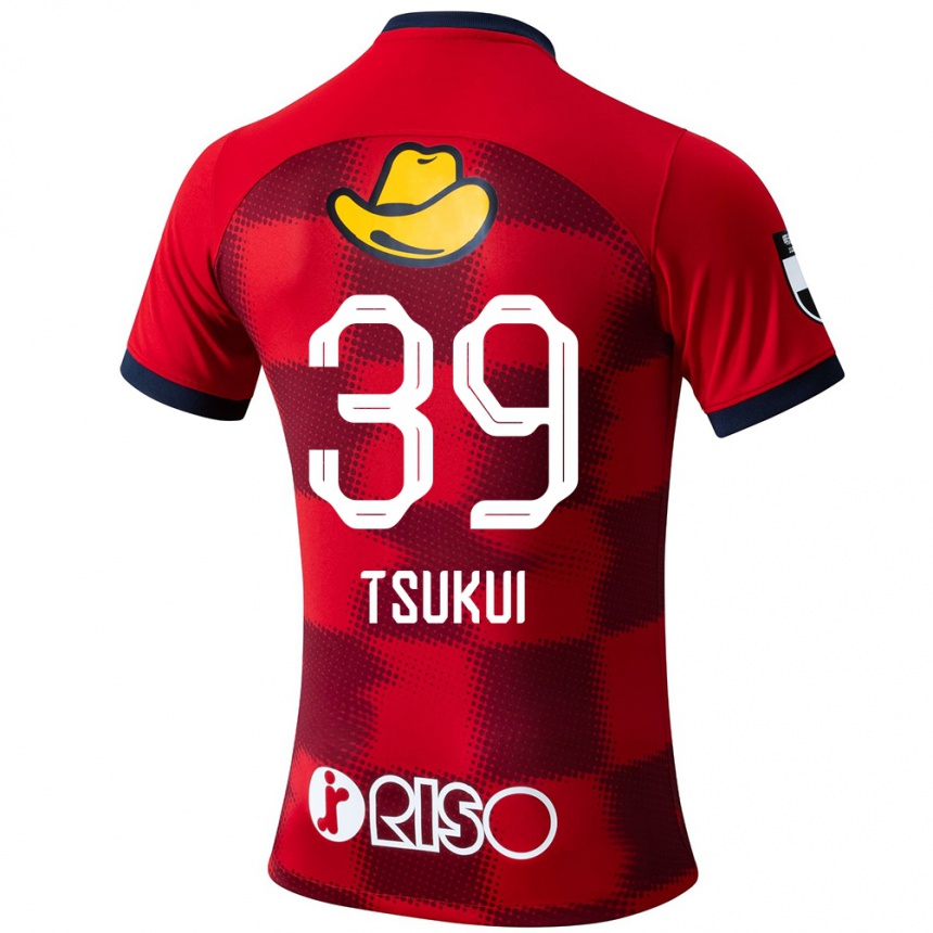 Niño Fútbol Camiseta Keisuke Tsukui #39 Rojo Azul Blanco 1ª Equipación 2024/25 Argentina