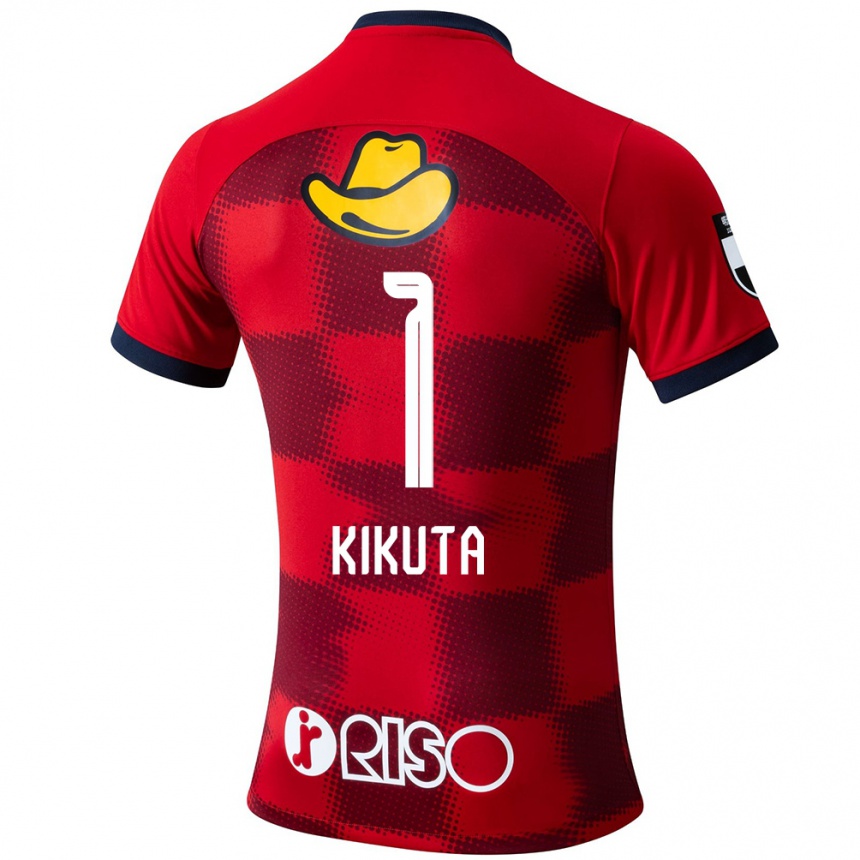 Niño Fútbol Camiseta Shuto Kikuta #1 Rojo Azul Blanco 1ª Equipación 2024/25 Argentina