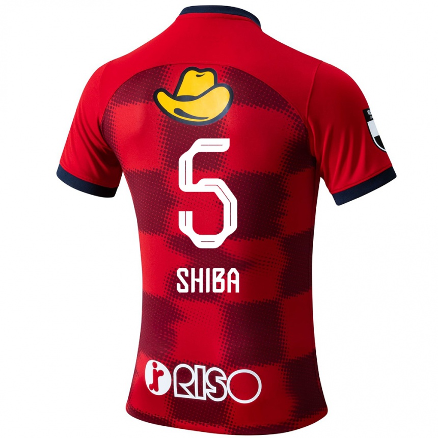 Niño Fútbol Camiseta Rikuto Shiba #5 Rojo Azul Blanco 1ª Equipación 2024/25 Argentina