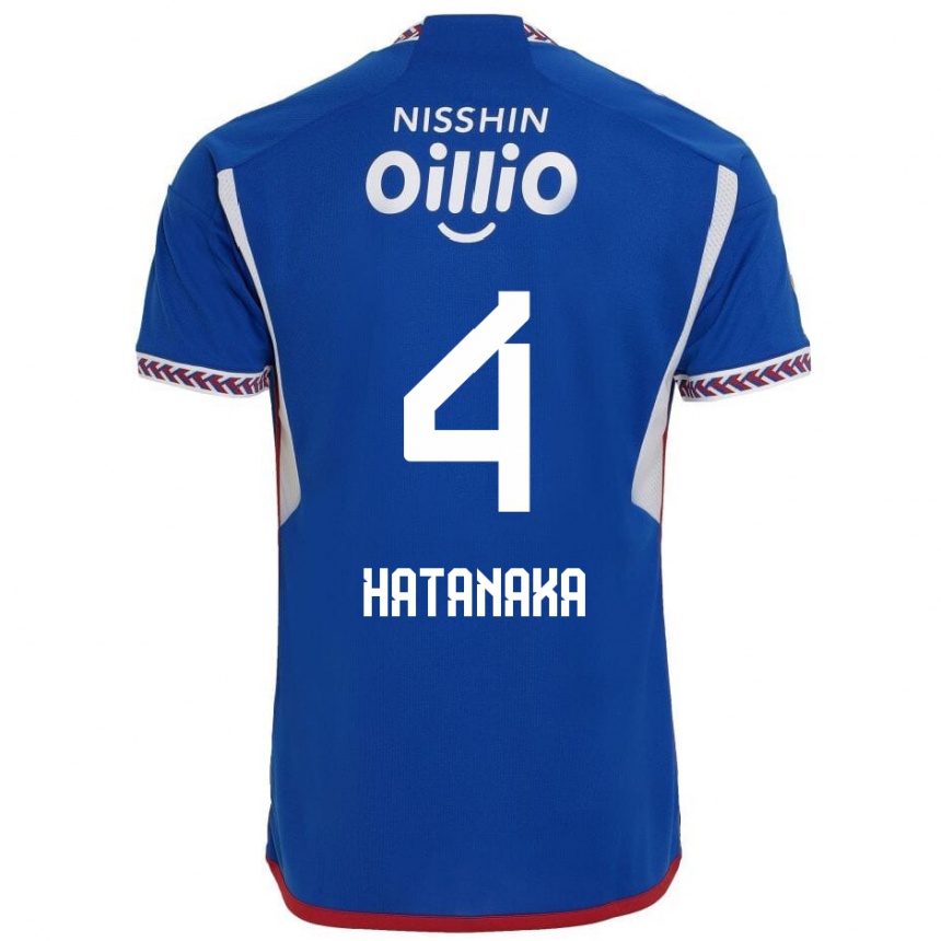 Niño Fútbol Camiseta Shinnosuke Hatanaka #4 Azul Blanco Rojo 1ª Equipación 2024/25 Argentina