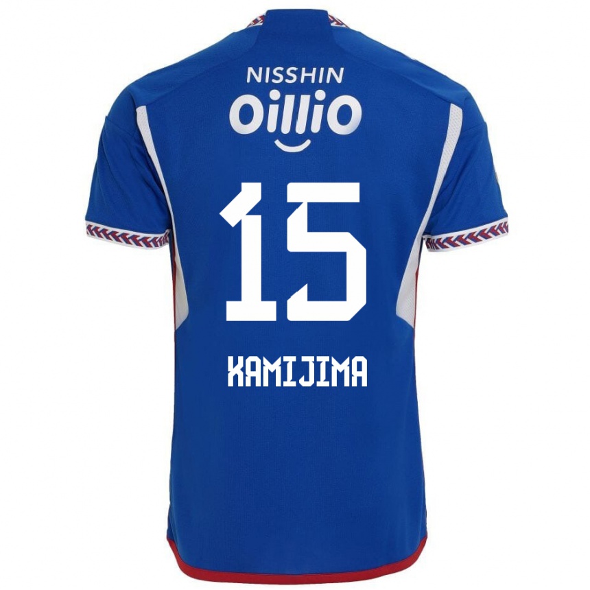 Niño Fútbol Camiseta Takumi Kamijima #15 Azul Blanco Rojo 1ª Equipación 2024/25 Argentina