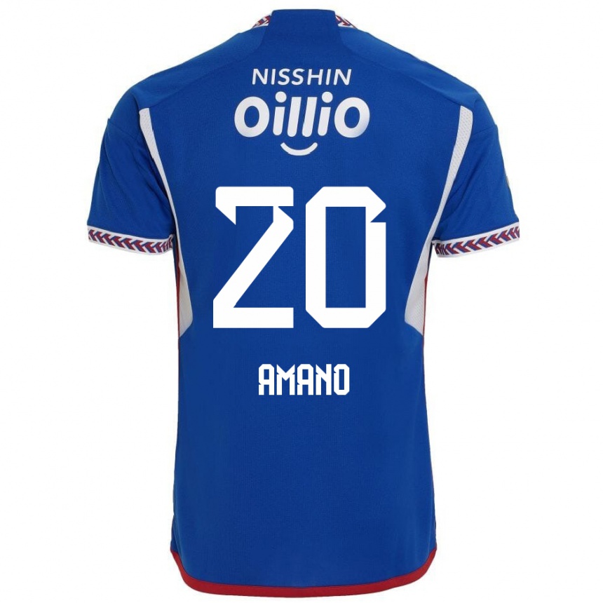 Niño Fútbol Camiseta Jun Amano #20 Azul Blanco Rojo 1ª Equipación 2024/25 Argentina