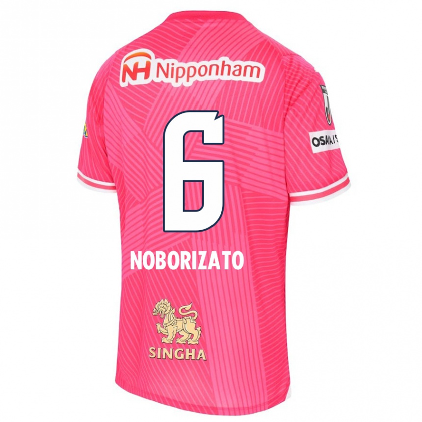 Niño Fútbol Camiseta Kyohei Noborizato #6 Rosa Blanco 1ª Equipación 2024/25 Argentina