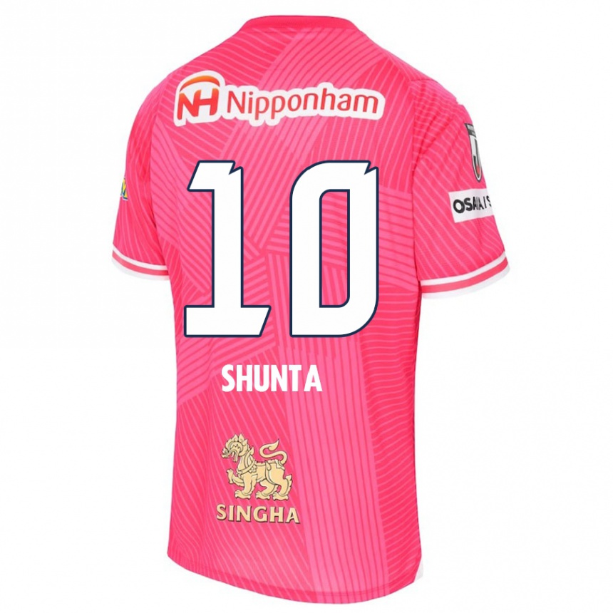 Niño Fútbol Camiseta Shunta Tanaka #10 Rosa Blanco 1ª Equipación 2024/25 Argentina