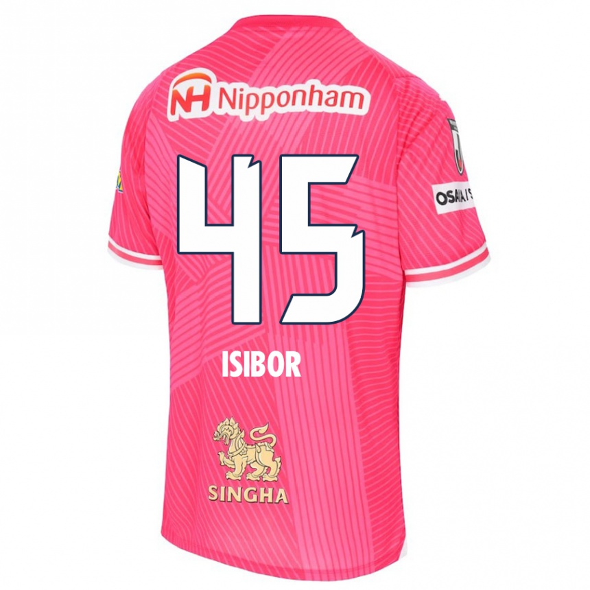 Niño Fútbol Camiseta Ken Isibor #45 Rosa Blanco 1ª Equipación 2024/25 Argentina