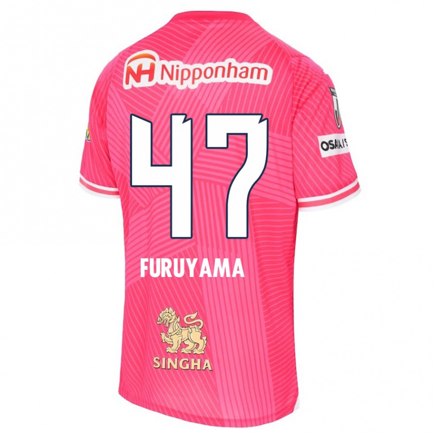 Niño Fútbol Camiseta Kengo Furuyama #47 Rosa Blanco 1ª Equipación 2024/25 Argentina