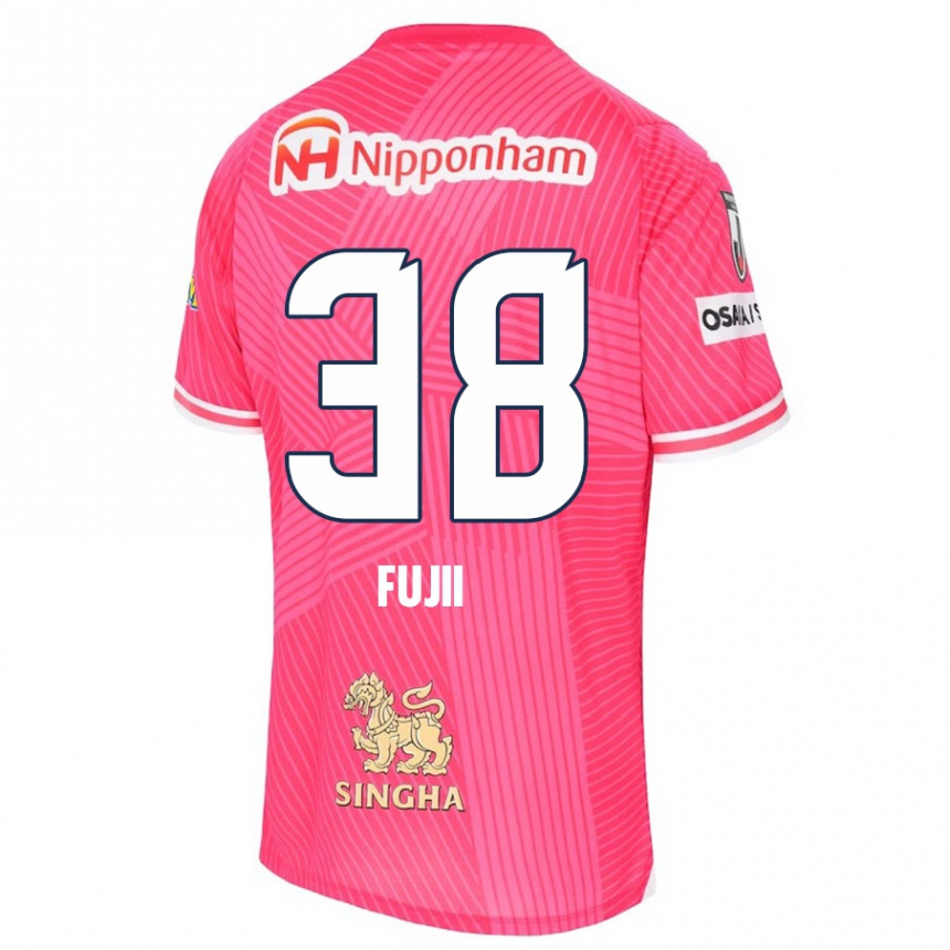 Niño Fútbol Camiseta Ryuya Fujii #38 Rosa Blanco 1ª Equipación 2024/25 Argentina