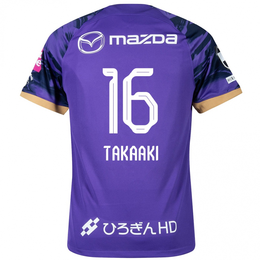 Niño Fútbol Camiseta Takaaki Shichi #16 Púrpura Blanco 1ª Equipación 2024/25 Argentina