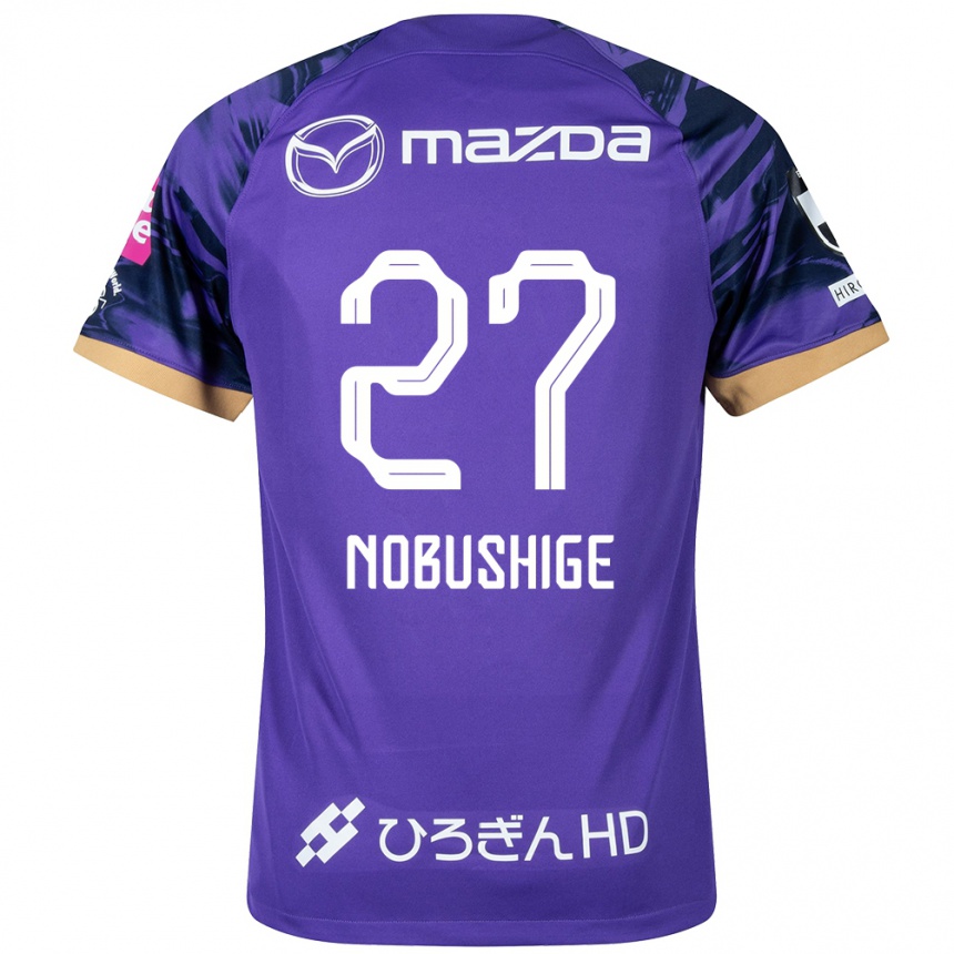 Niño Fútbol Camiseta Ryojiro Nobushige #27 Púrpura Blanco 1ª Equipación 2024/25 Argentina