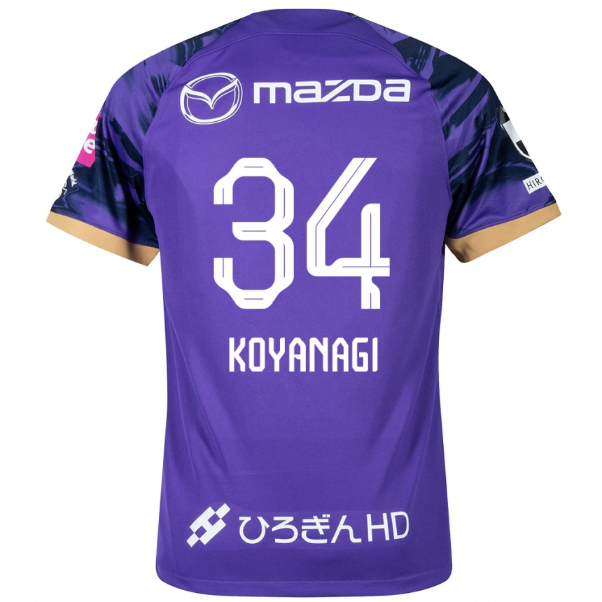 Niño Fútbol Camiseta Shu Koyanagi #34 Púrpura Blanco 1ª Equipación 2024/25 Argentina