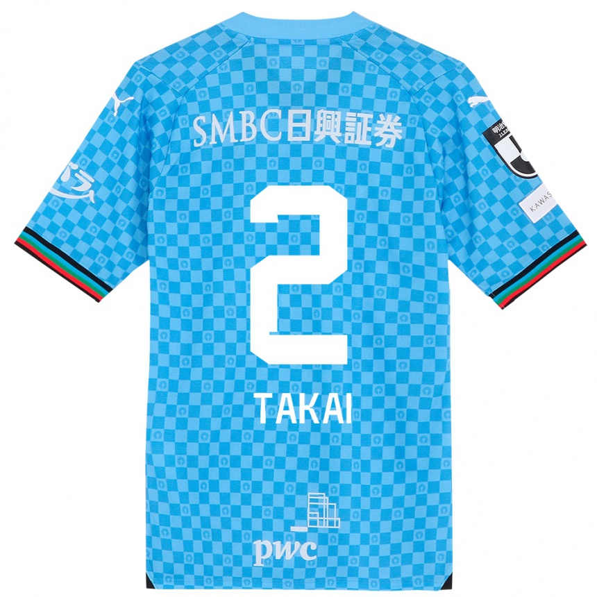 Niño Fútbol Camiseta Kota Takai #2 Azul Celeste 1ª Equipación 2024/25 Argentina