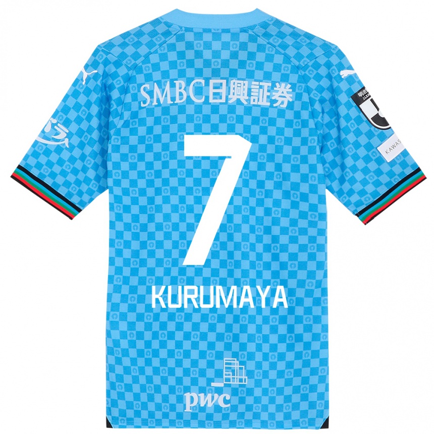 Niño Fútbol Camiseta Shintaro Kurumaya #7 Azul Celeste 1ª Equipación 2024/25 Argentina