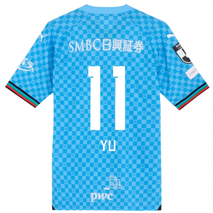 Niño Fútbol Camiseta Yu Kobayashi #11 Azul Celeste 1ª Equipación 2024/25 Argentina