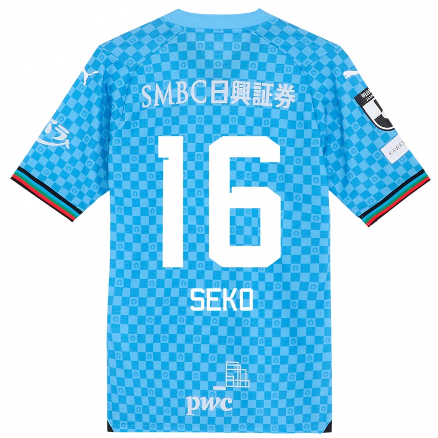 Niño Fútbol Camiseta Tatsuki Seko #16 Azul Celeste 1ª Equipación 2024/25 Argentina