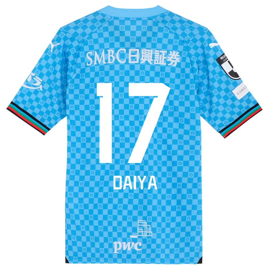 Niño Fútbol Camiseta Daiya Tono #17 Azul Celeste 1ª Equipación 2024/25 Argentina