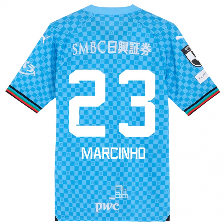 Niño Fútbol Camiseta Marcinho #23 Azul Celeste 1ª Equipación 2024/25 Argentina