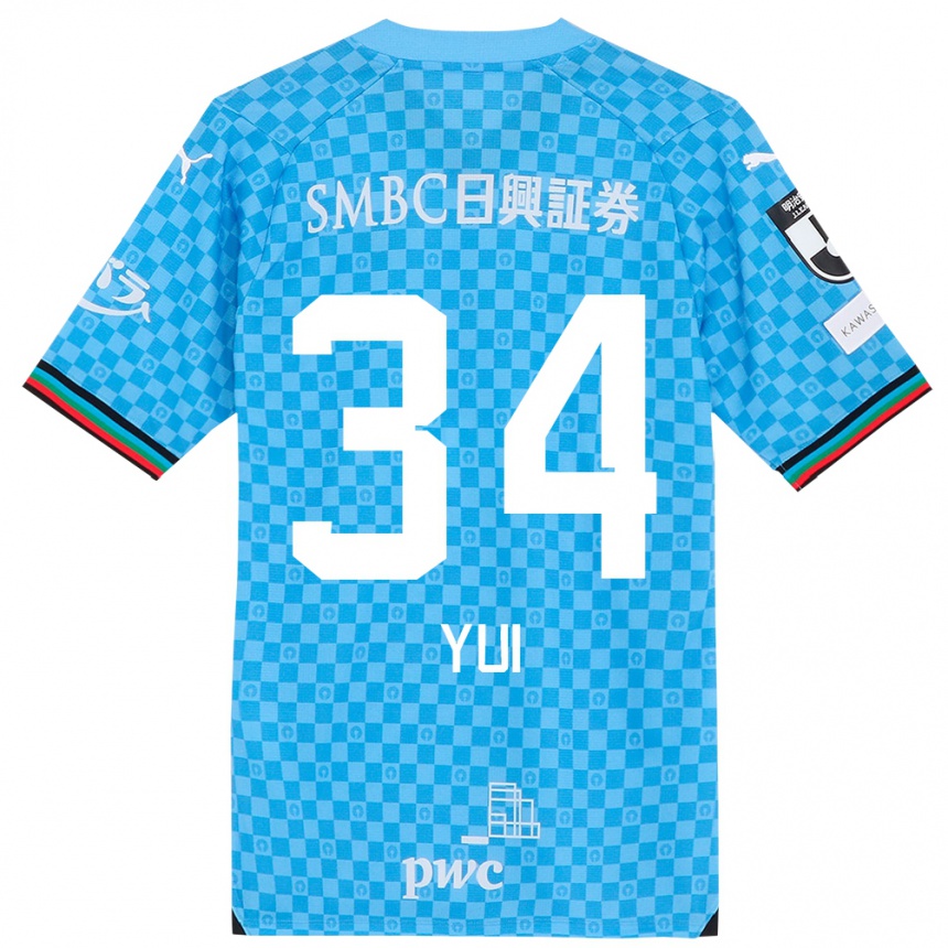 Niño Fútbol Camiseta Kota Yui #34 Azul Celeste 1ª Equipación 2024/25 Argentina