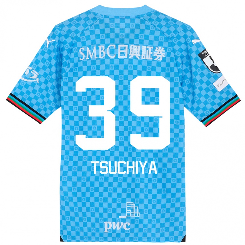 Niño Fútbol Camiseta Kaito Tsuchiya #39 Azul Celeste 1ª Equipación 2024/25 Argentina