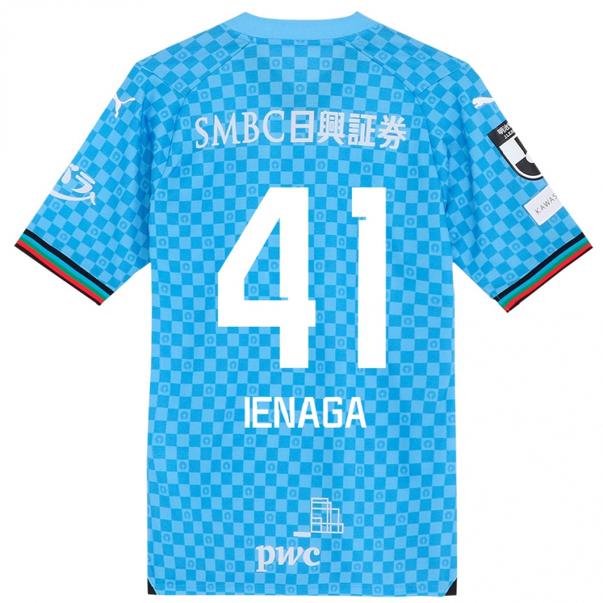 Niño Fútbol Camiseta Akihiro Ienaga #41 Azul Celeste 1ª Equipación 2024/25 Argentina