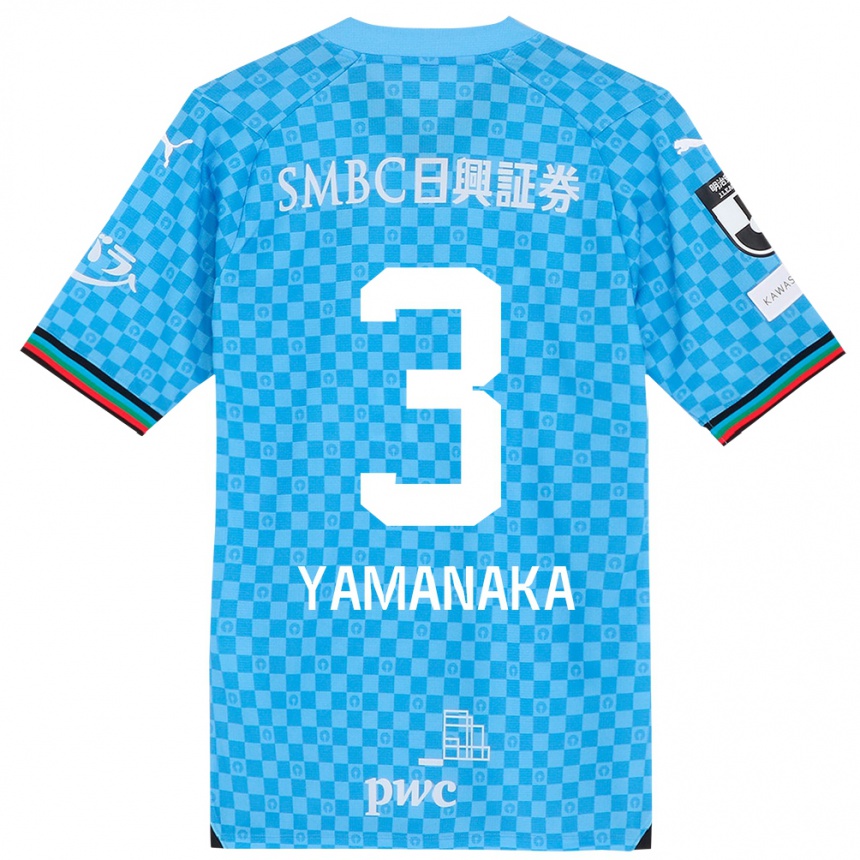 Niño Fútbol Camiseta Daiki Yamanaka #3 Azul Celeste 1ª Equipación 2024/25 Argentina