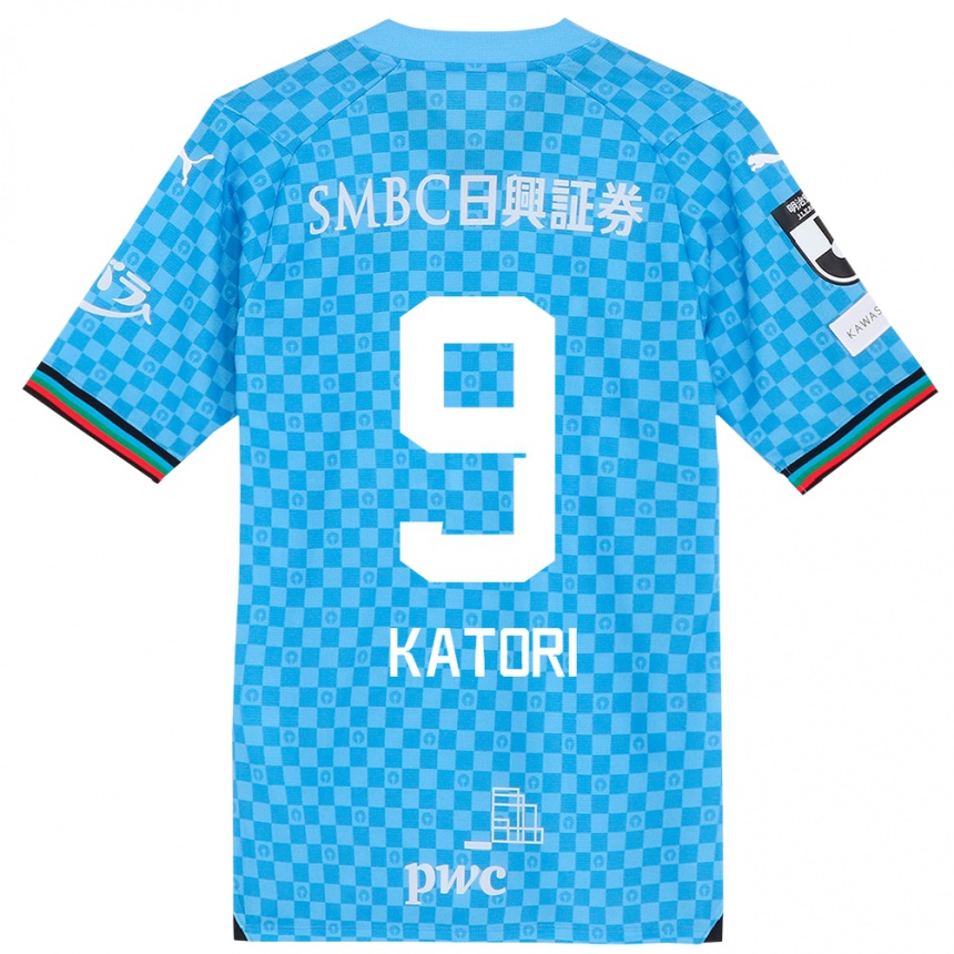 Niño Fútbol Camiseta Takeshi Katori #9 Azul Celeste 1ª Equipación 2024/25 Argentina